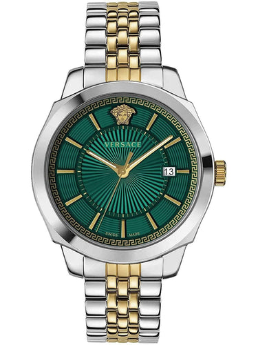 Versace Herren Armbanduhr Icon Classic 42 mm Datumsfenster Armband Edelstahl VEV900921